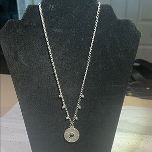 Brighton Silver Necklace with Blue Accent